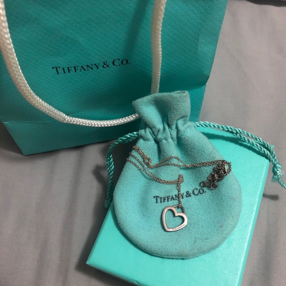 Tiffany and Co Silver Heart Necklace